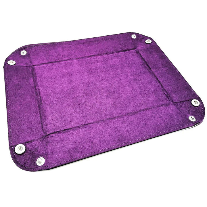 Foldable Dice Tray Dice Set - Purple by Haxtec