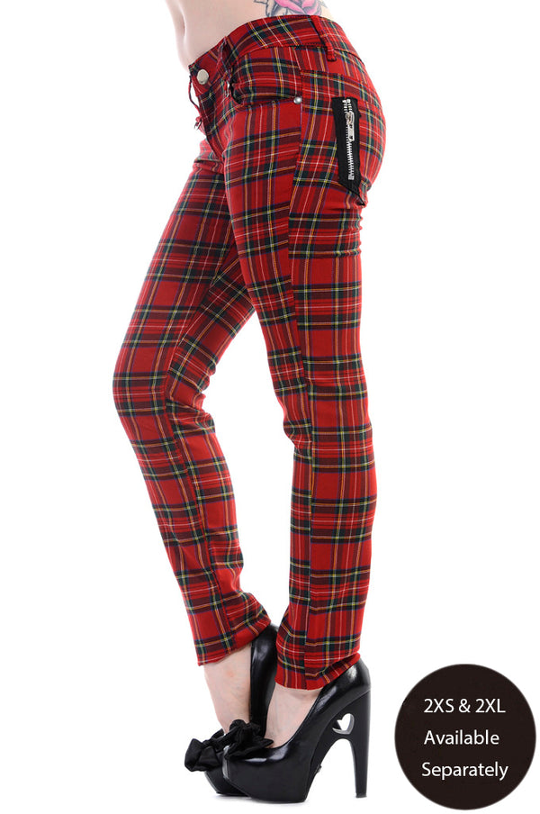 Banned Apparel - Forever Yours Tartan Trousers