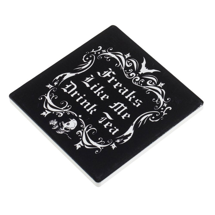 Freaks Like Me Drink Tea Trivet Coaster by Alchemy of England