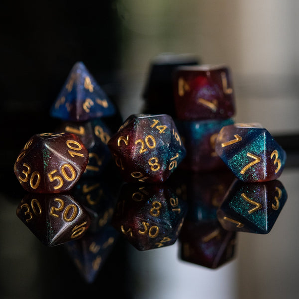 Helix Nebula Acrylic Dice Set by Misty Mountain Gaming