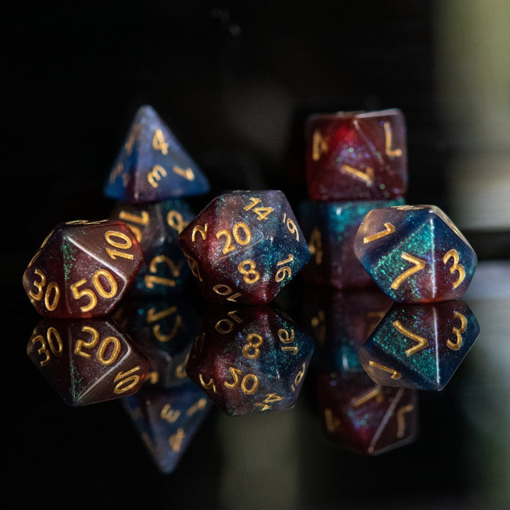 Helix Nebula Acrylic Dice Set by Misty Mountain Gaming