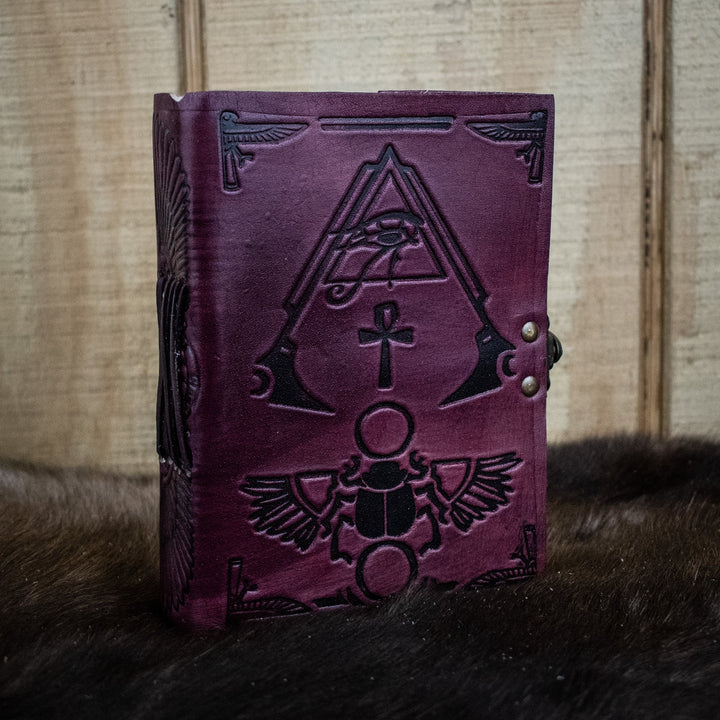 "Hieroglyphics" Leather Journal by Misty Mountain Gaming