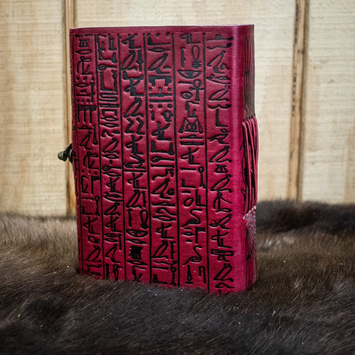 "Hieroglyphics" Leather Journal by Misty Mountain Gaming