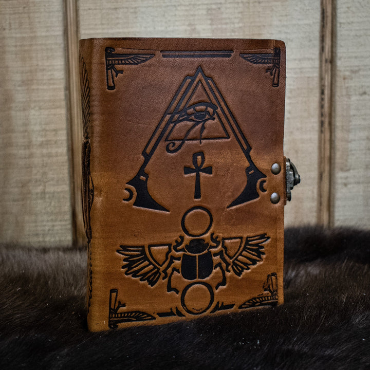 "Hieroglyphics" Leather Journal by Misty Mountain Gaming