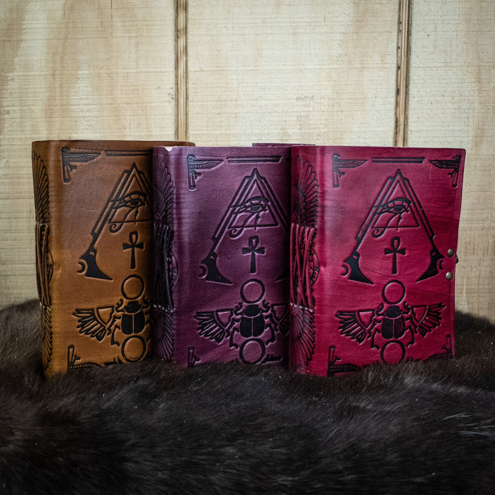 "Hieroglyphics" Leather Journal by Misty Mountain Gaming