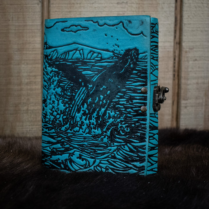 "Humpback Family" Leather Journal by Misty Mountain Gaming