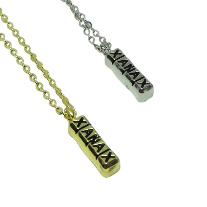 Xanax Bar Steel Necklace by Gifts From The Crypt