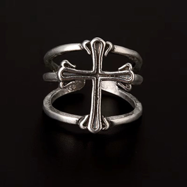 Lazarus Vintage Cross Ring-1