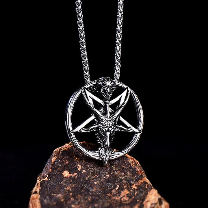 Baphomet Stainless Steel Necklace-3