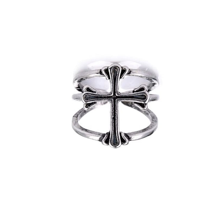 Lazarus Vintage Cross Ring-2