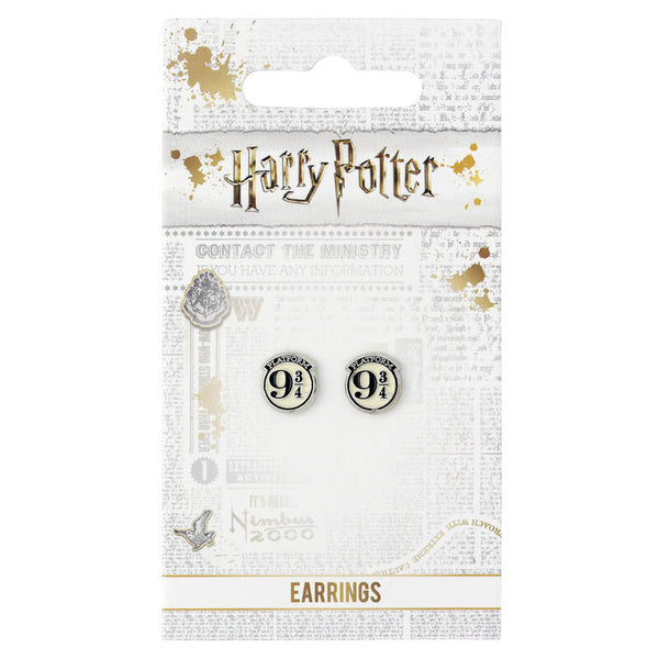 Harry Potter Platform 9 3/4 silver plated stud earrings