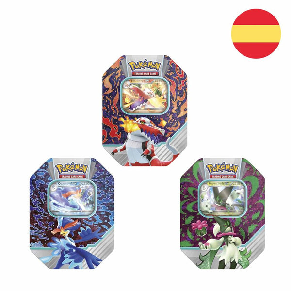 Spanish Pokemon Fall 2023 Tin Trading Card game assorted