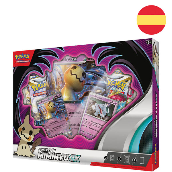 Spanish Pokemon Mimikyu Ex collectible card game blister