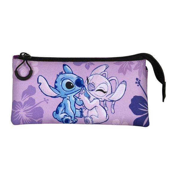 Disney Stitch Stitch & Angel triple pencil case