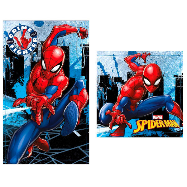 Marvel Spiderman set 2 cotton bath towels