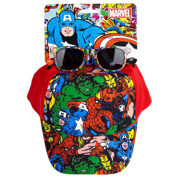 Marvel Avengers set cap + sunglasses