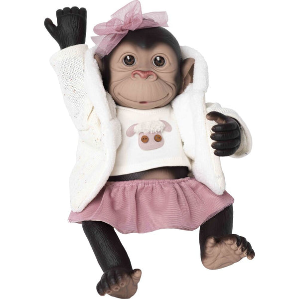 Baby doll reborn monkey  hood and skirt