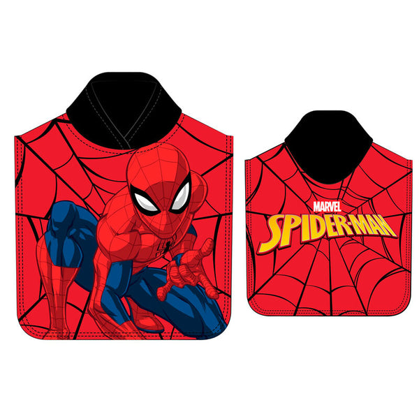Marvel Spiderman microfibre poncho towel