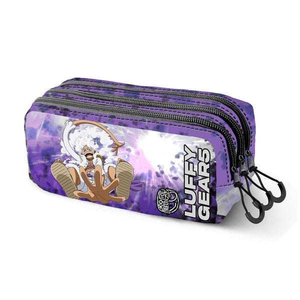 One Piece Luffy Gear 5 triple pencil case