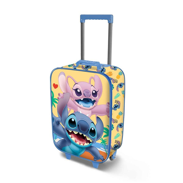 Disney Stitch Ocean 3D Trolley suitcase 52cm