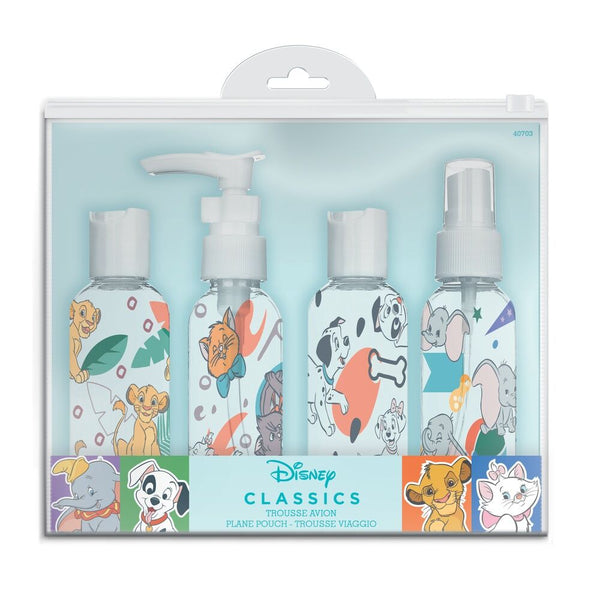 Disney Travel bag 4 refillable bottles