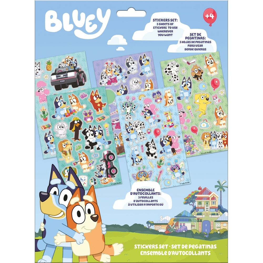 Bluey Sticker set – Grin Entertainment Store