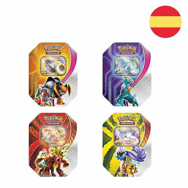 Spanish Pokemon Paradoxical Destinations Collectible card game assorted tin