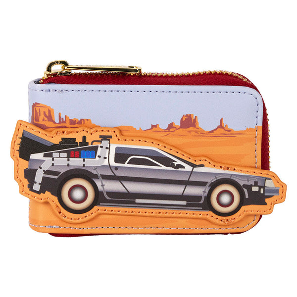Loungefly Back to the Future 40th Anniversary Delorean Accordion card holder