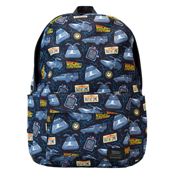 Loungefly Back to the Future 40th Anniversary nylon backpack 44cm