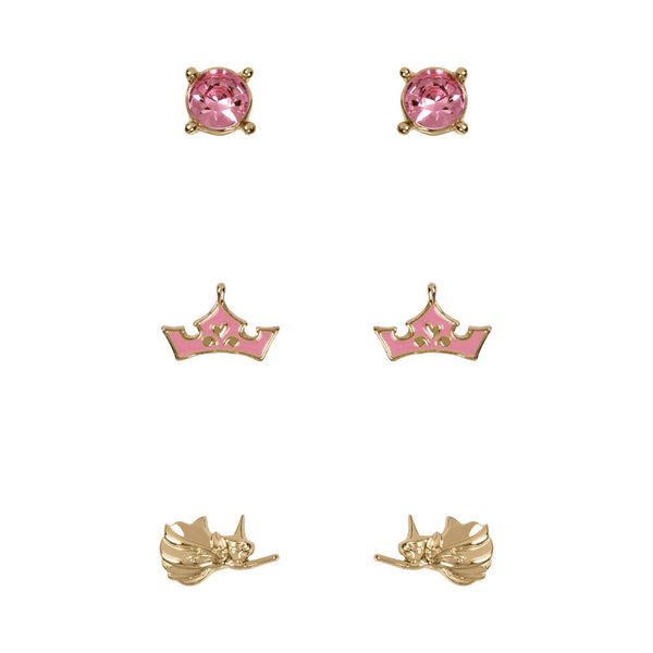 Disney Princess Set 3 pairs of earrings