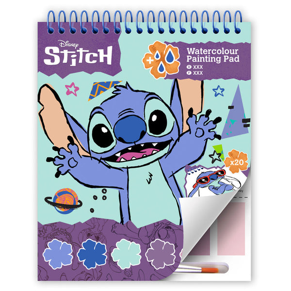 Disney Stitch watercolour sketchpad