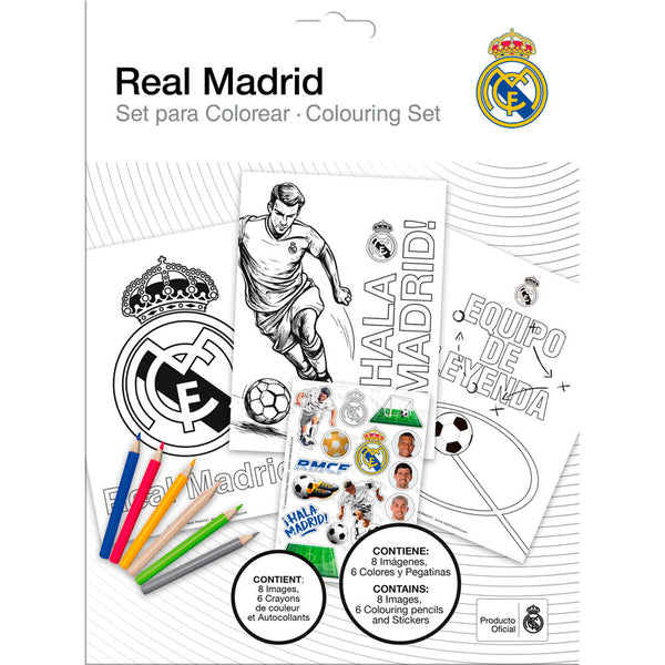 Real Madrid Sticker Colouring set