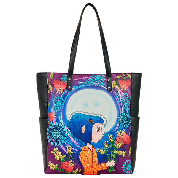 Loungefly Coraline Worlds Laika shopping bag