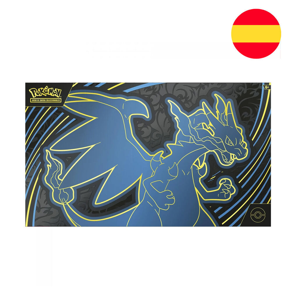Spanish Pokemon Mega-Charizard X Ultra Premium collectible carsd case ...