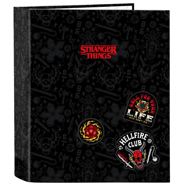 Stranger Things 4-ring binder