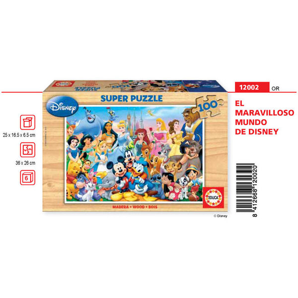 Disney The Wonderful World of Disney puzzle 100pcs