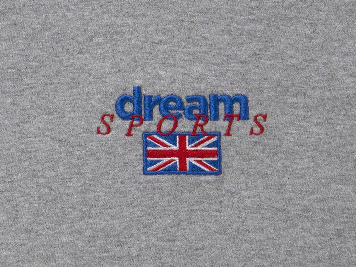 Heather Grey Hoodie With Dream Sports Design-3