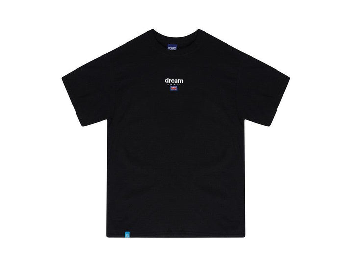 Black T-shirt With Dream Sport Embroidered Logo by Dreambutdonotsleep