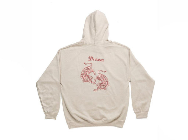 Chinese Tiger Design On Sand Hoodie by Dreambutdonotsleep