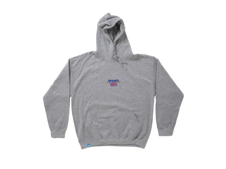 Heather Grey Hoodie With Dream Sports Design by Dreambutdonotsleep