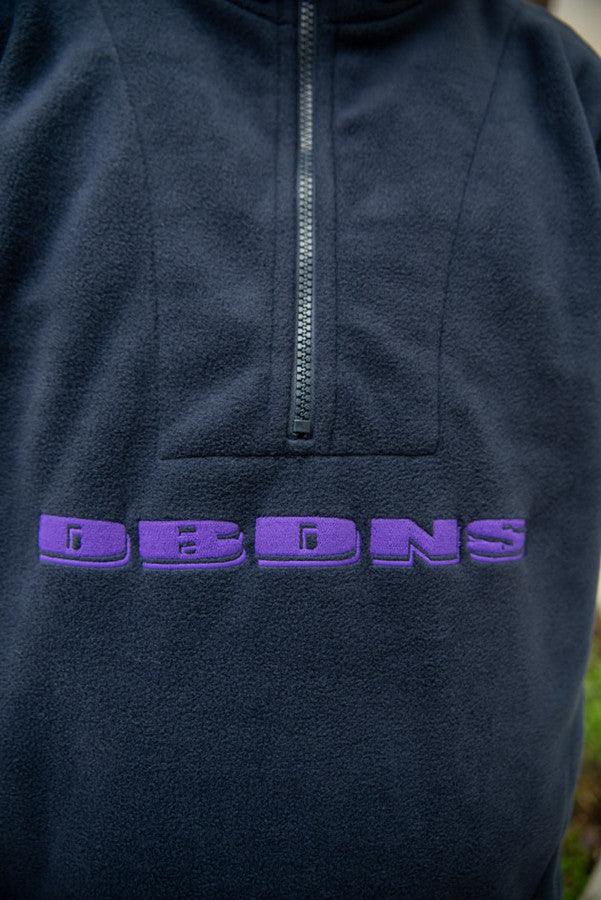 Fleece In Navy With Purple DBDNS Embroidery-2