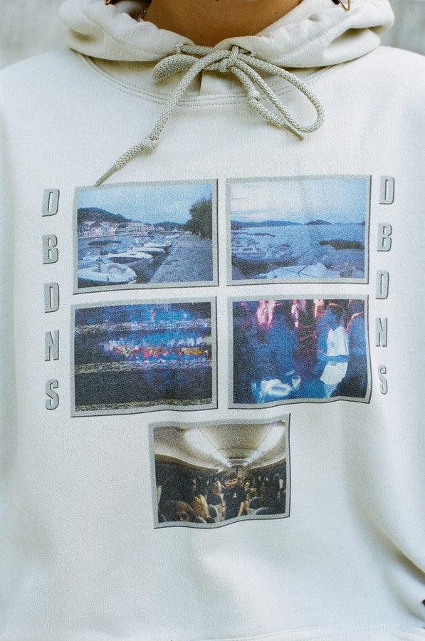 Hoodie in Sand with Croatian Festival Photo Print by Dreambutdonotsleep