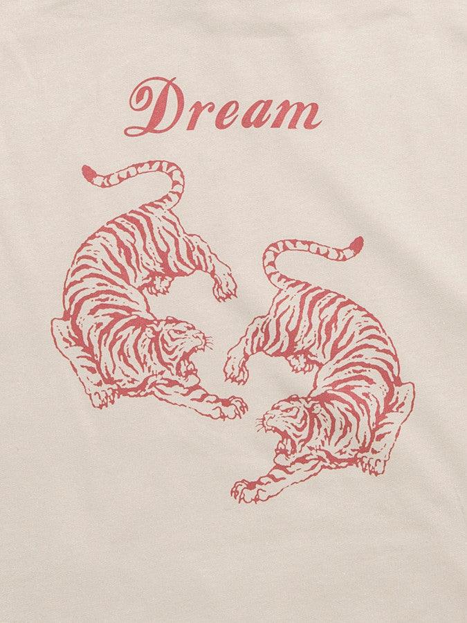 Chinese Tiger Design On Sand Hoodie by Dreambutdonotsleep