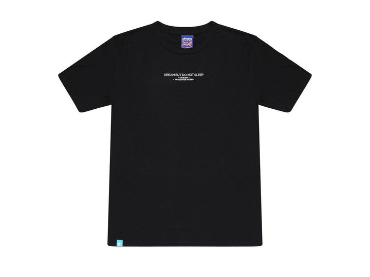 Black Short Sleeved T-shirt with Embroidered UK Born Logo-1