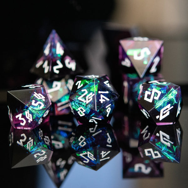 Incantation Sharp-Edged Resin Dice Set by Misty Mountain Gaming