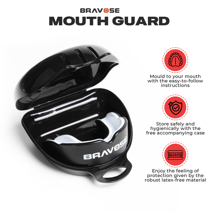 Bravose Black Mouth guard Gum shield-4