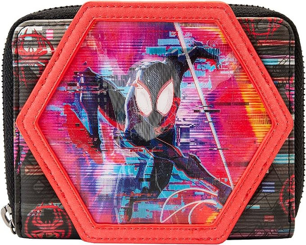 Marvel Across the Spiderverse Lenticular Zip Around Wallet by Loungefly