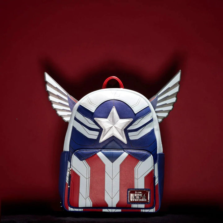 Marvel Captain America Falcon Mini Backpack by Loungefly