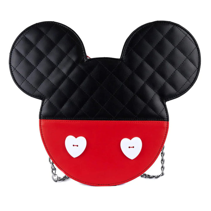 Mickey and Minnie Mouse Love Reversible Crossbody Bag by Loungefly