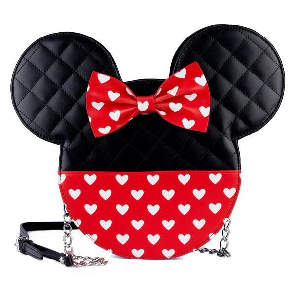 Mickey and Minnie Mouse Love Reversible Crossbody Bag by Loungefly